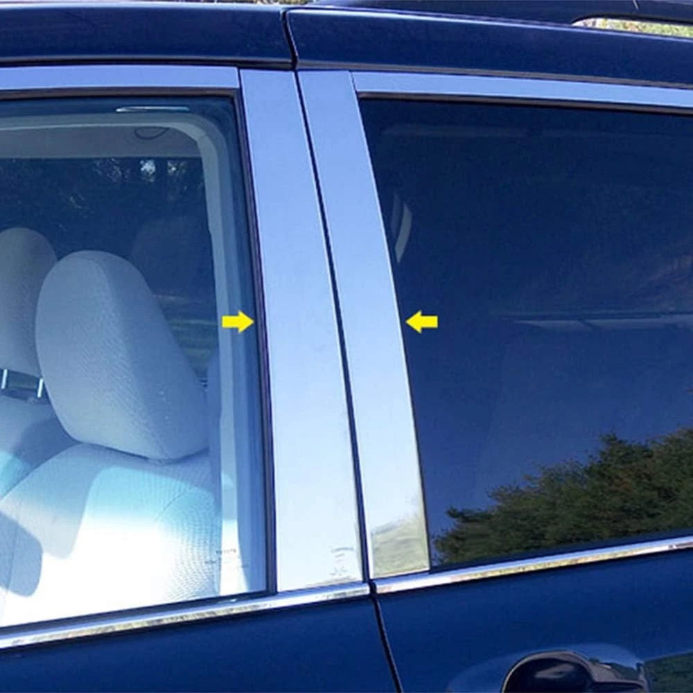 Chrome Pillar Post Trim Kit Luxury FX 4pc for Toyota Sienna (2011–2020)