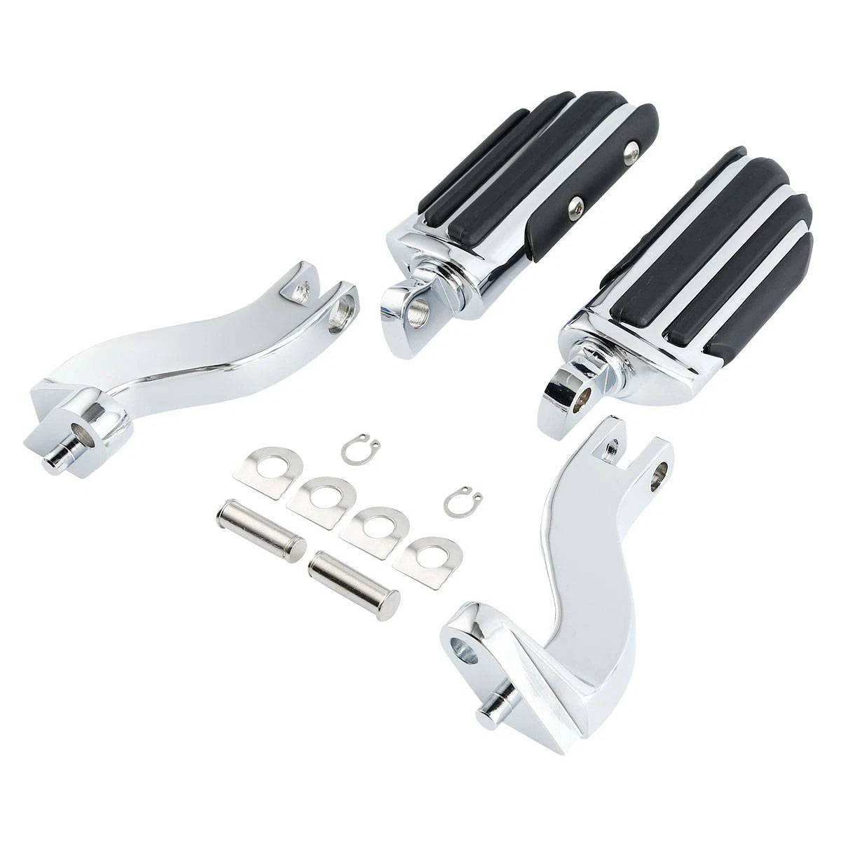 Chrome Passenger Footpeg Pilot Pegs for Harley Street Glide (1993–2024)