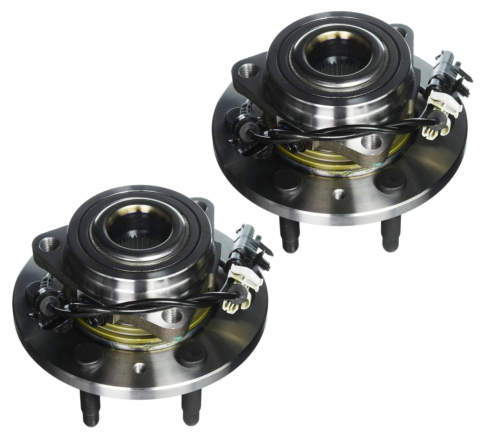 Set of 2 Front 4WD Wheel Bearings & Hub Assemblies for Chevy GMC