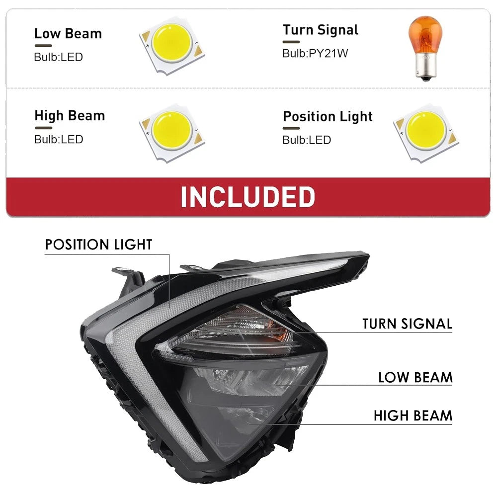 Driver Side LED Headlight Assembly for Kia Sportage (2022–2024) 92101-DW000