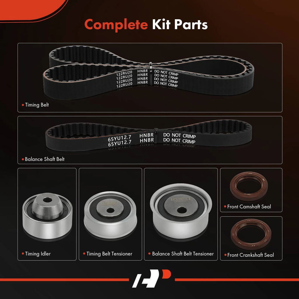 7X Timing Belt Kit for Mitsubishi Galant Eclipse (2007-2012)