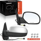 2X Chrome Power Heated Towing Mirrors for Chevy Silverado 1500 (2007–2013)