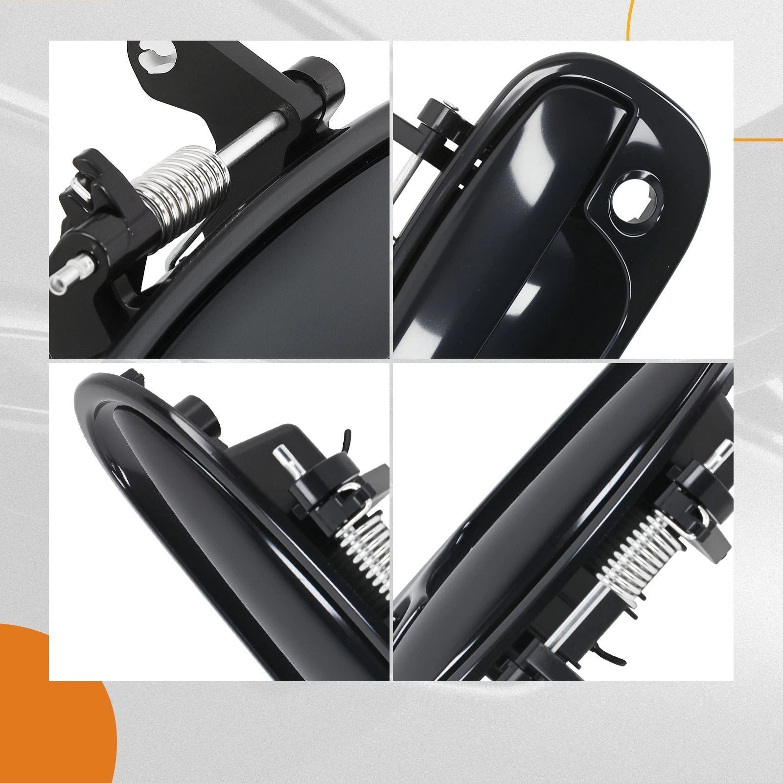 Exterior Door Handle for Honda Civic (1996–2000) Front Left Black 72180-S01013