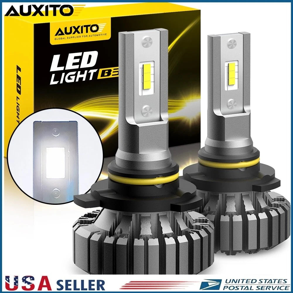 2X AUXITO LED 9012 HIR2 Headlight Bulbs High Low Beam Kit 6500K