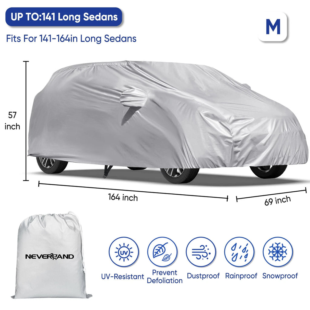 Full SUV Car Cover for All Models (190T Waterproof Outdoor Storage)