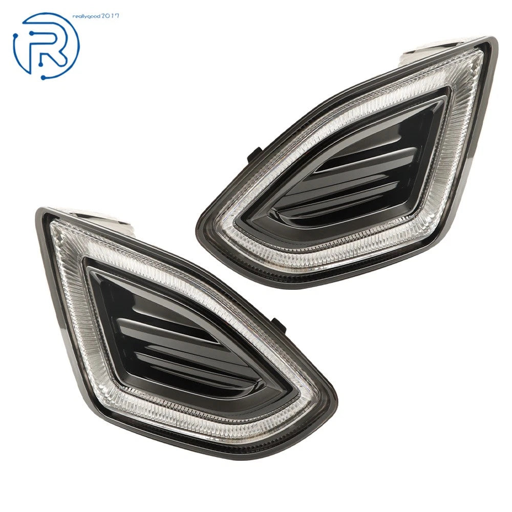 Set of 2 Front Fog Light Lamps LED for Ford Edge (2015–2018)
