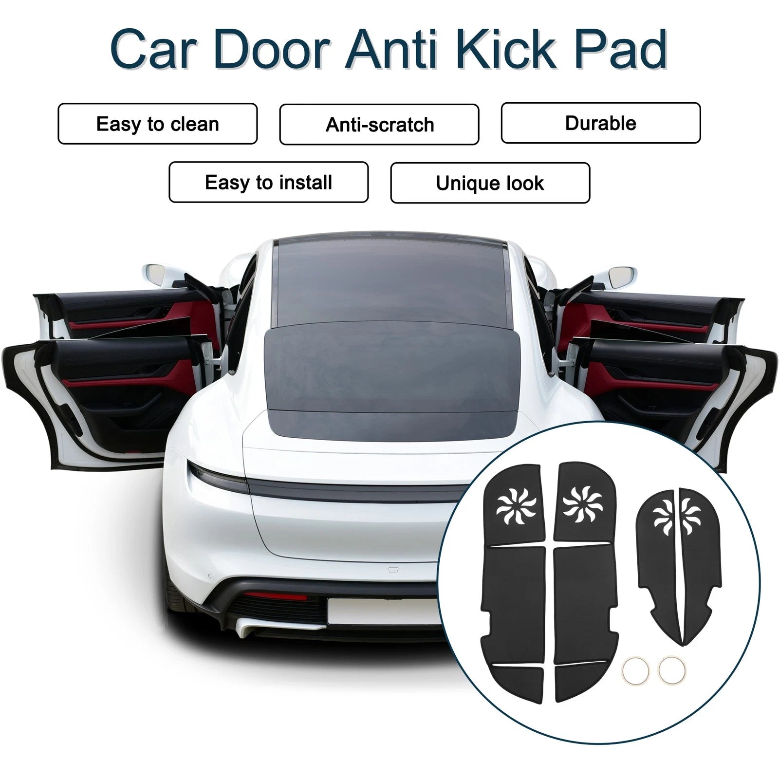 Set of 1 Car Door Anti Kick Pad Sticker Protector for Lexus RX (2009–2014)