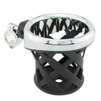 New Chrome Motorcycle Drink Cup Holder 7/8"-1" Clamp for Harley