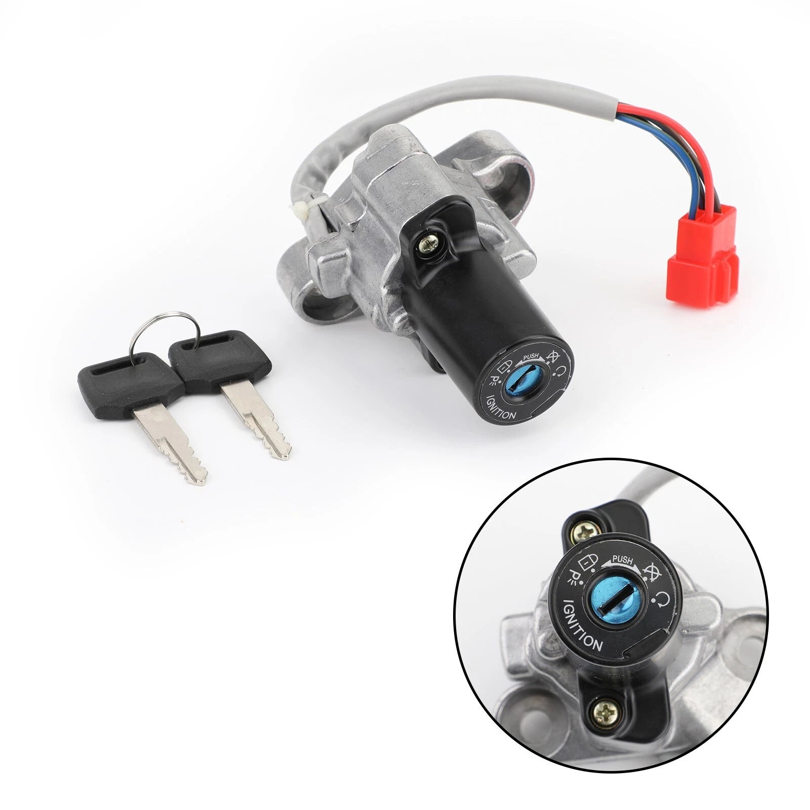 Ignition Switch & Keys for Yamaha V-Star 650 1100 (1999–2016) 4TR-82501-01-00