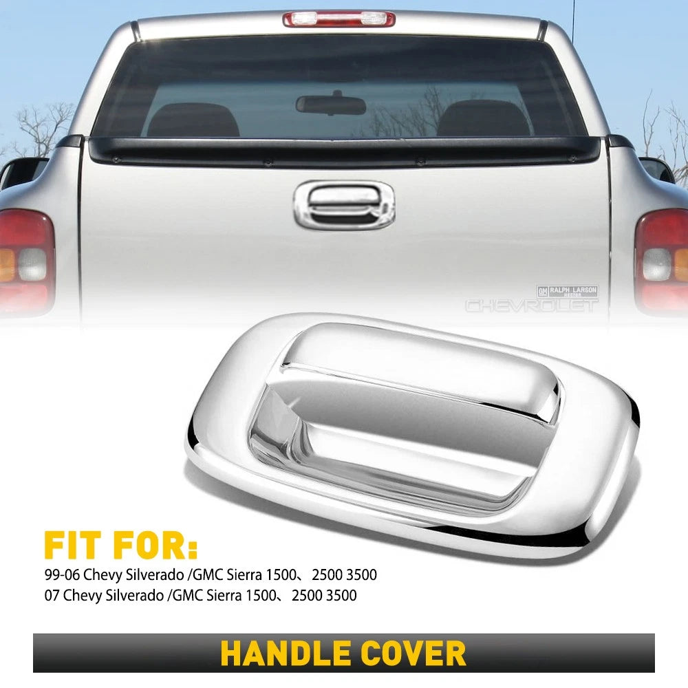 Chrome Tailgate Handle Cover for Chevy GMC Silverado Sierra 1500 (1999–2006)