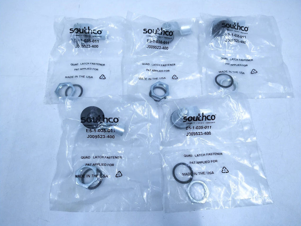 Set of 5 SouthCo E5-1-035-011 Quad Latch Fasteners