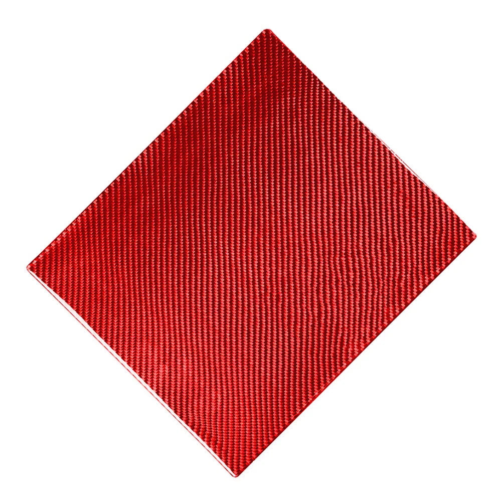 Carbon Fiber Red Rear Seat Anti-Kick Panel Trim for Toyota Tundra (2014–2021)
