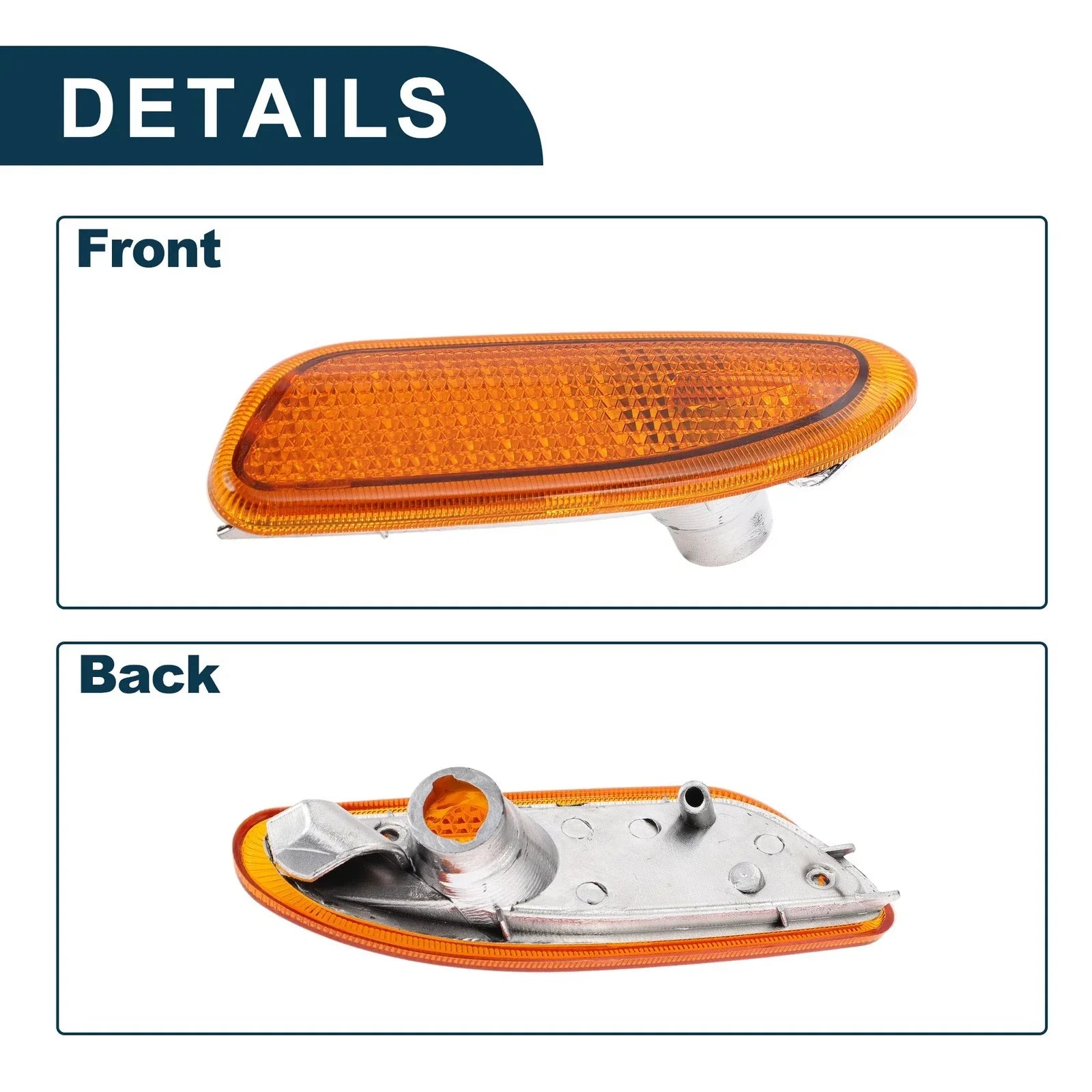 Left Front Bumper Side Marker Light Cover for Mercedes-Benz (2003-2009)