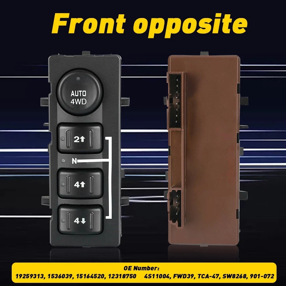 4WD Switch Control Selector for Chevy Silverado Sierra 1500 (2003–2007) 15136039