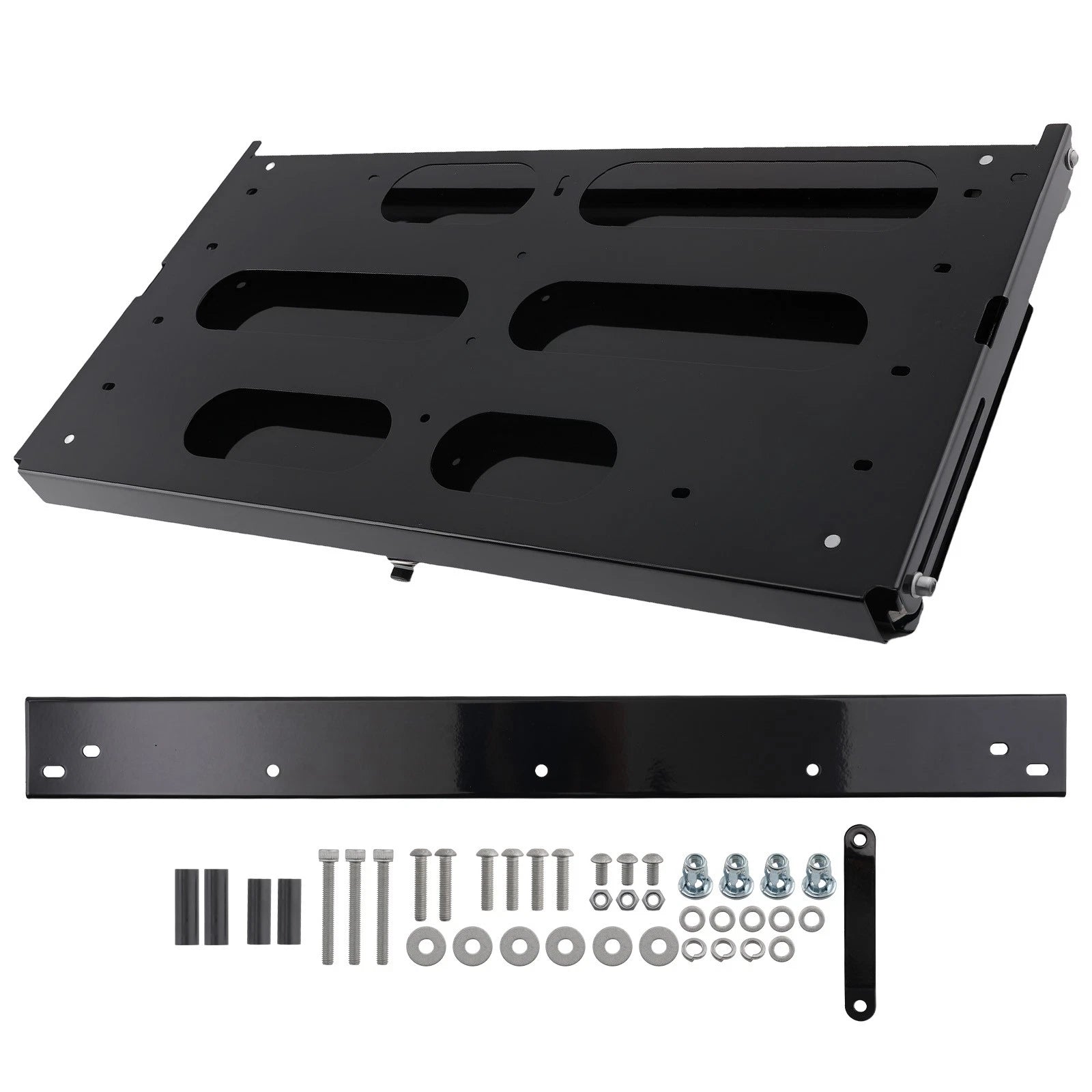 Black Tailgate Storage Rack for Jeep Wrangler JKU JLU (2007–2024)