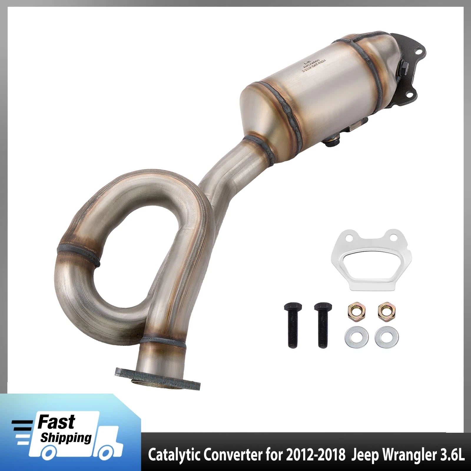 Exhaust Catalytic Converter Left for Jeep Wrangler 2012–2018 3.6L V6