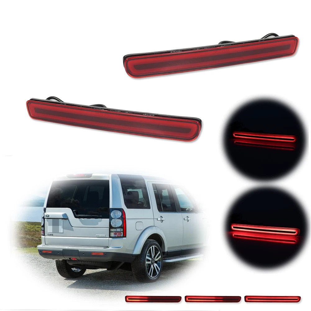 Set of 2 Red Rear Bumper Reflectors for LR3 (2005–2009)