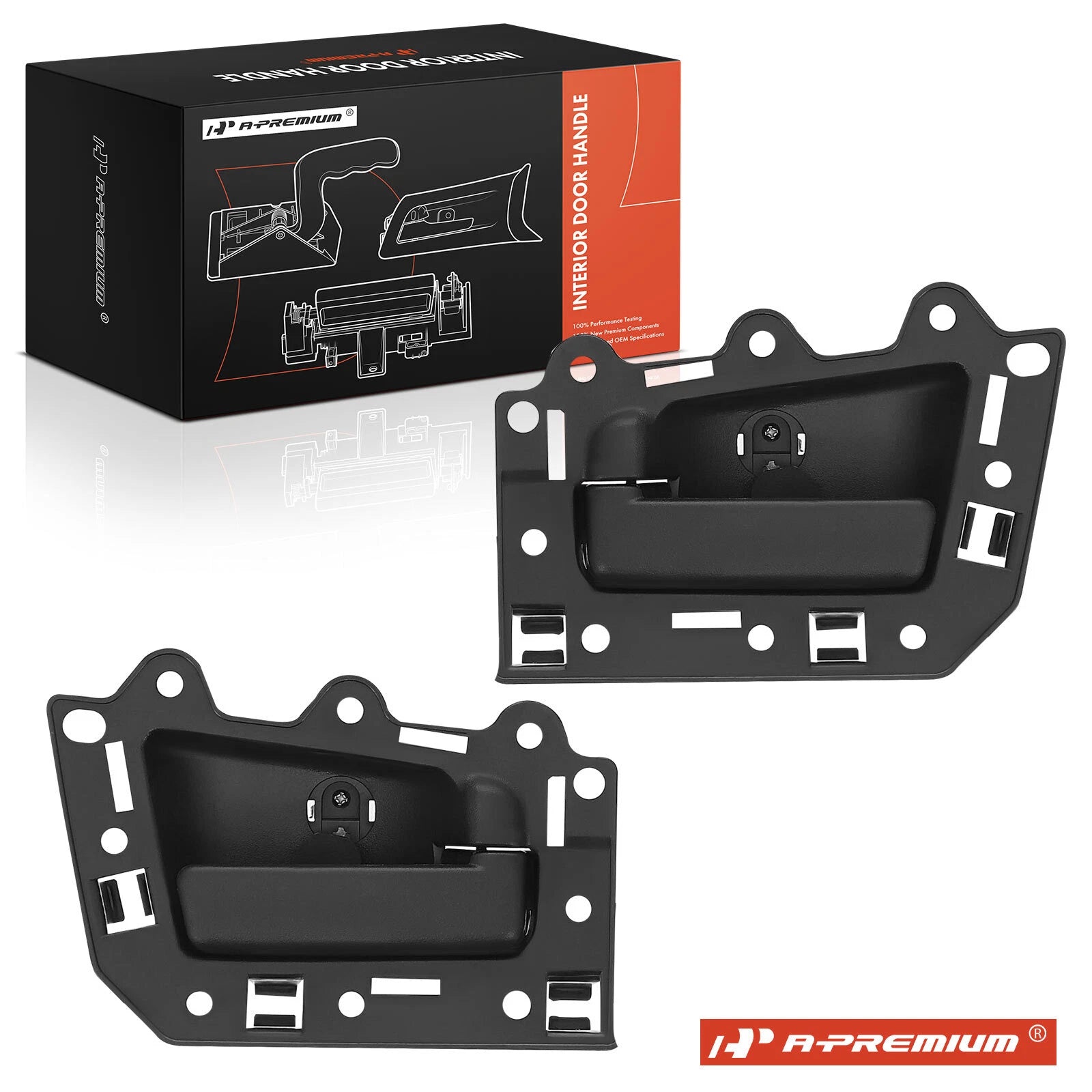 2X Rear Plastic Interior Door Handle for Jeep Grand Cherokee (2005–2011)