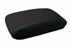 Leather Console Lid Armrest Cover for Jeep Grand Cherokee (2011–2019) Blue Stitch