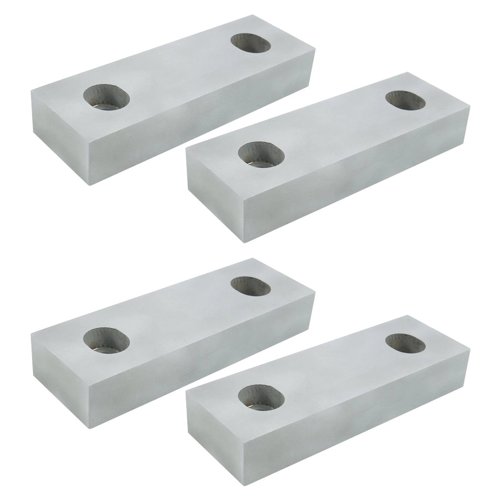 Set of 4 Reversible Aluminum Soft Jaws for 6" Vises