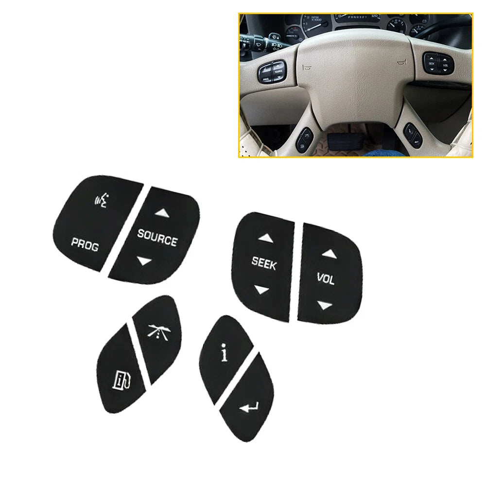 Set of 4 Steering Wheel Control Switches for Chevy Silverado GMC Yukon (1999–2006)