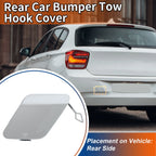 1 Pcs Rear Tow Hook Cover for BMW 1 Series (No. 51120038888) Ice Silver