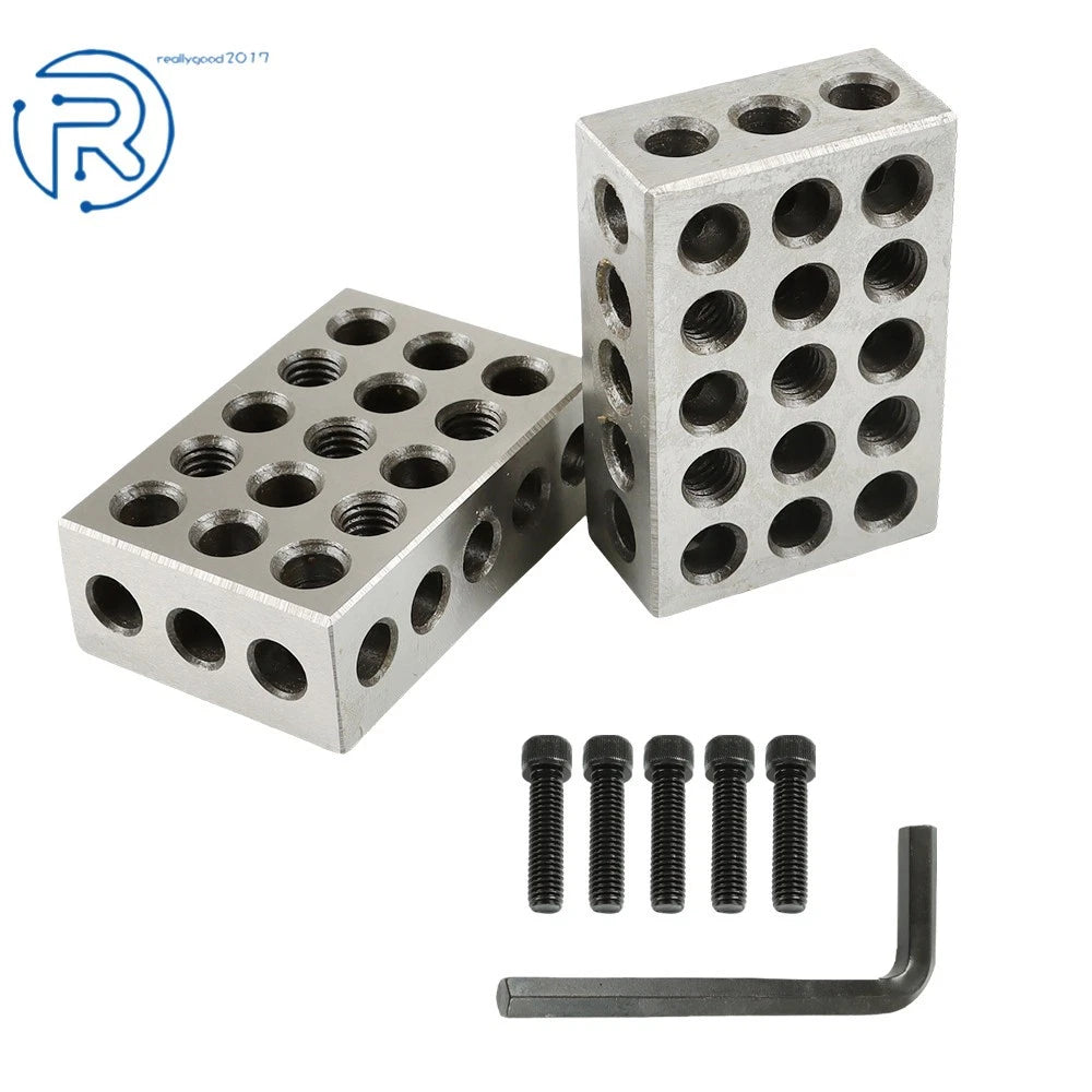 Set of 8 Gauge Hole Blocks with Screw Wrench Case