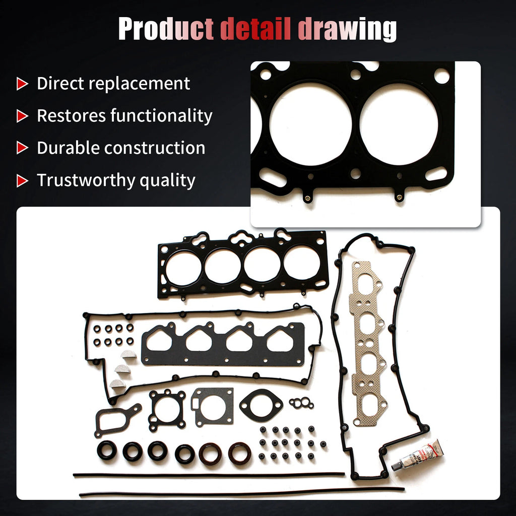 Head Gasket Set for Hyundai Elantra Tiburon Kia Soul Spectra (2001–2012)
