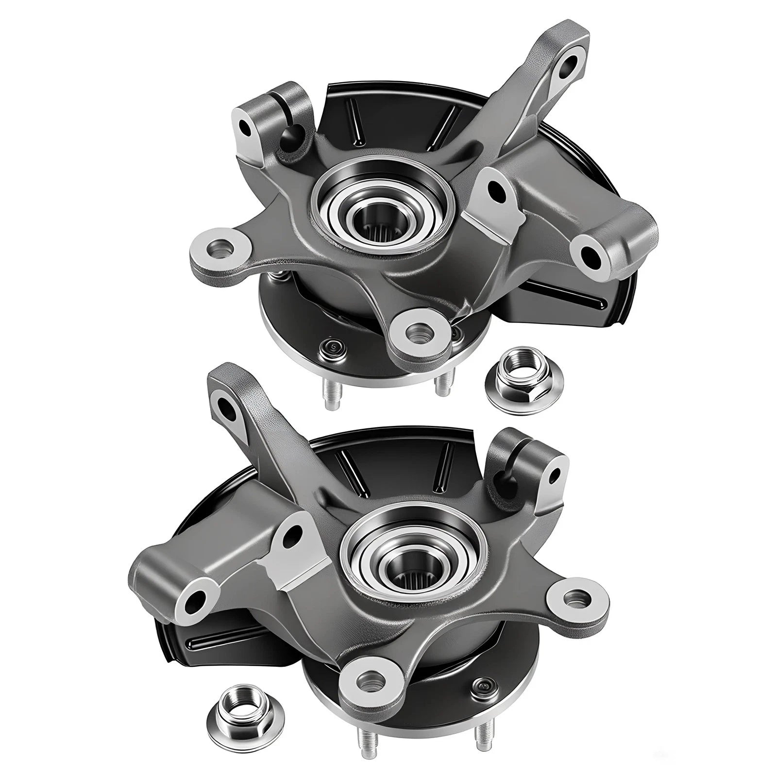 Set of 2 Front Steering Knuckle Wheel Bearing Hub for Ford Escape (2001–2012)
