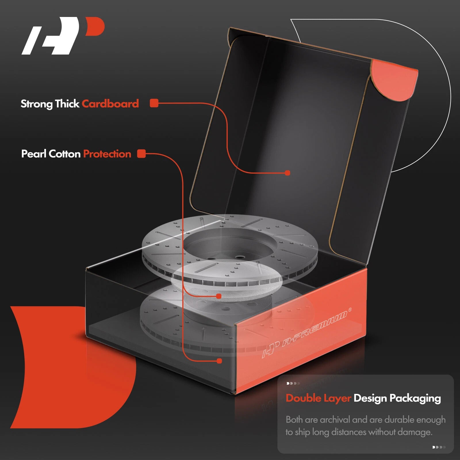 Rear Side Drilled Brake Rotors for Subaru Tribeca (2008–2014)