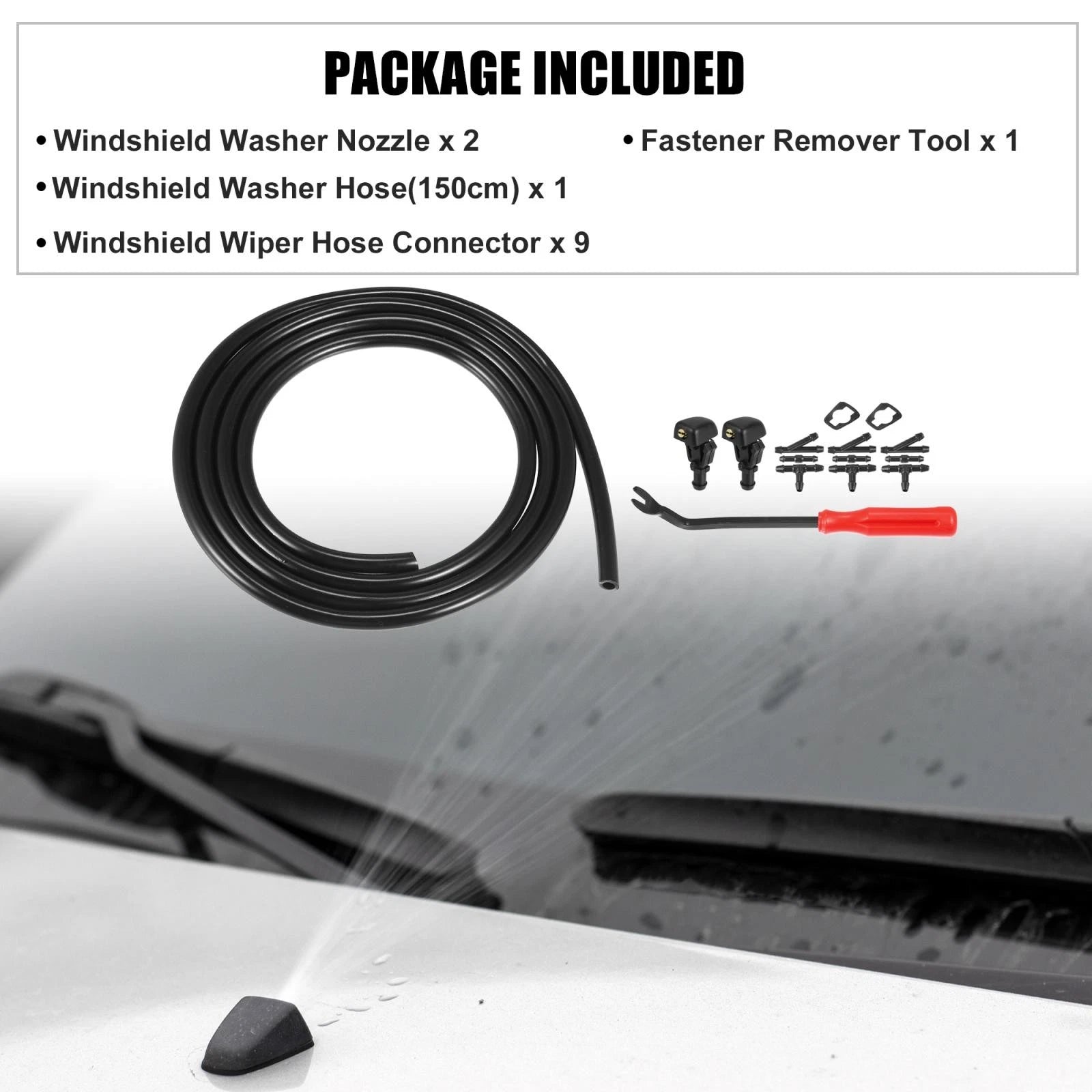 13pcs Front Windshield Washer Nozzle Kit 289317S000 for Nissan Armada (2004–2015)