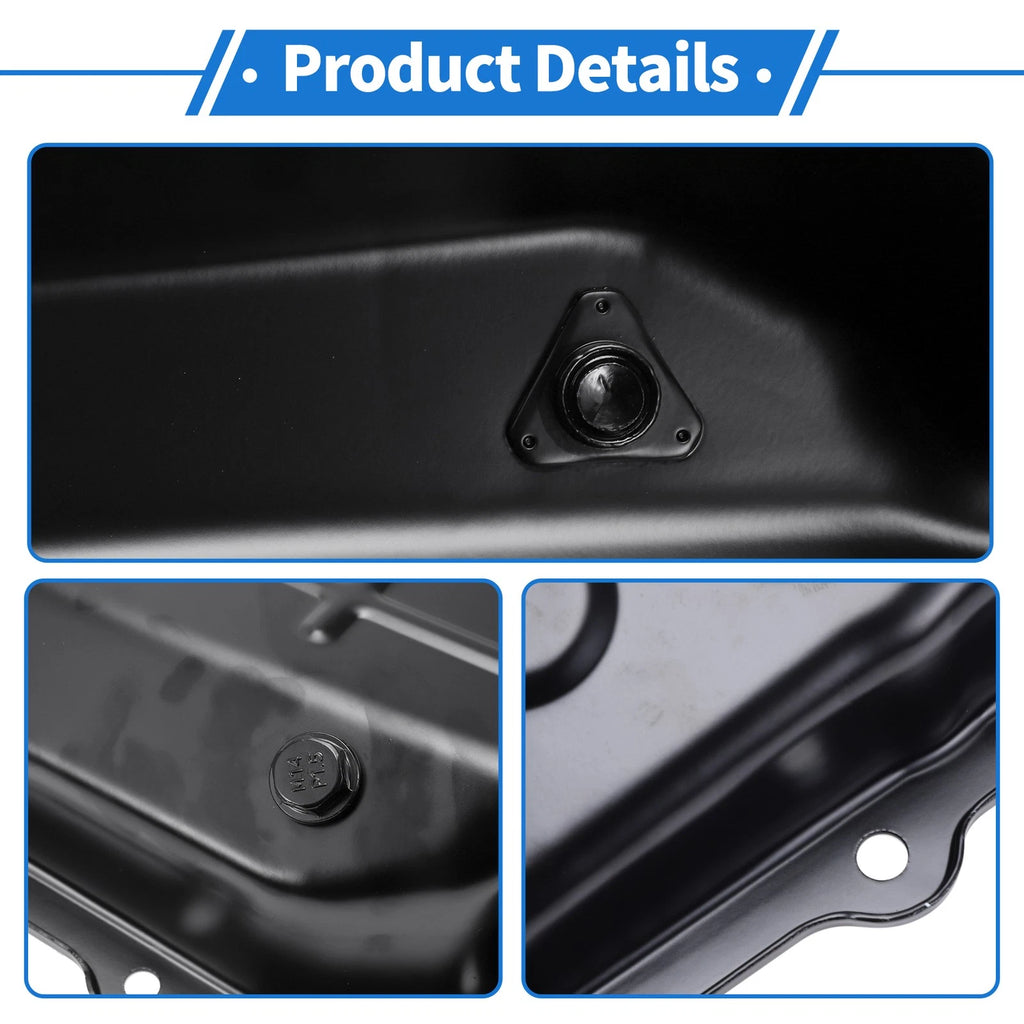 1 Pc Engine Oil Pan No.52852912AC for Jeep Wrangler (2003–2011) Iron Black