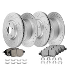Drilled Rotors & Ceramic Brake Pads for Nissan Maxima Altima (2005–2006)