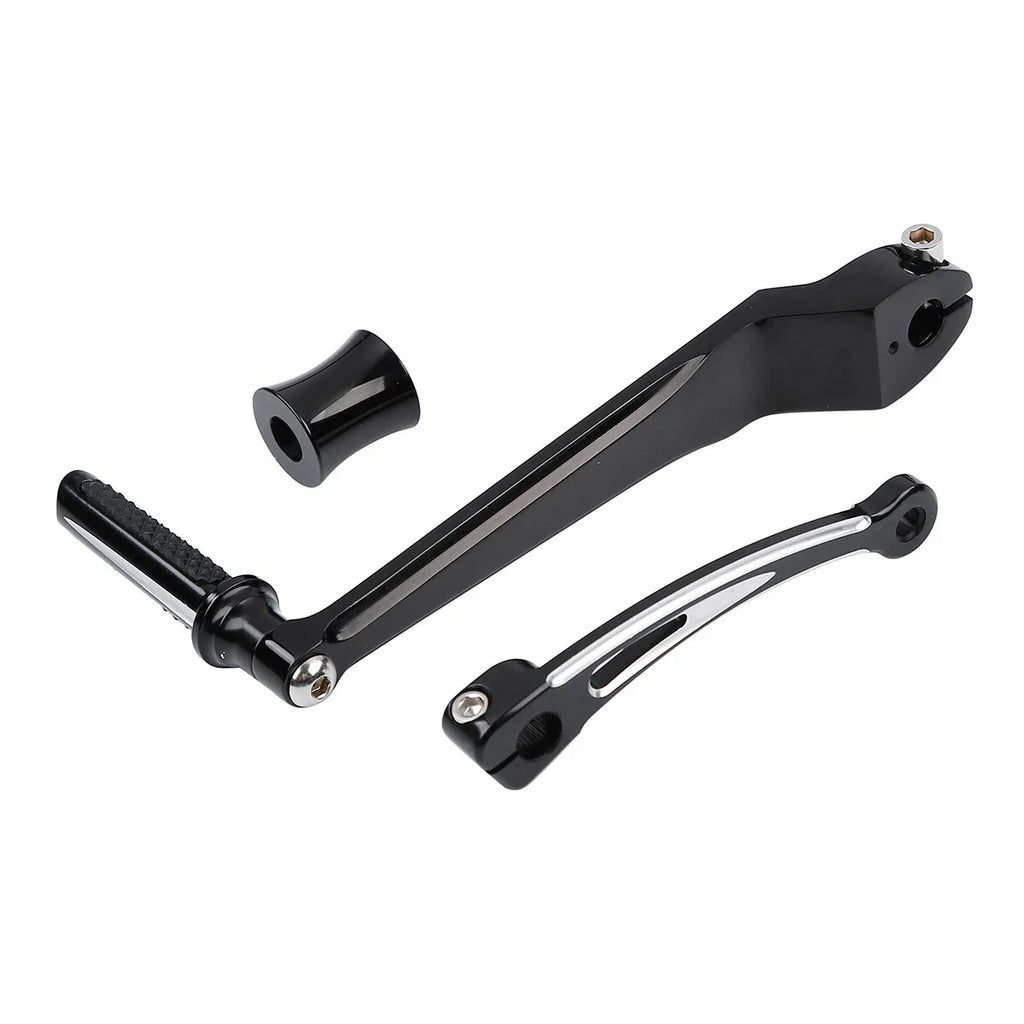 Black CNC Shifter Lever Set for Harley Street Glide, Softail (1986-2023)