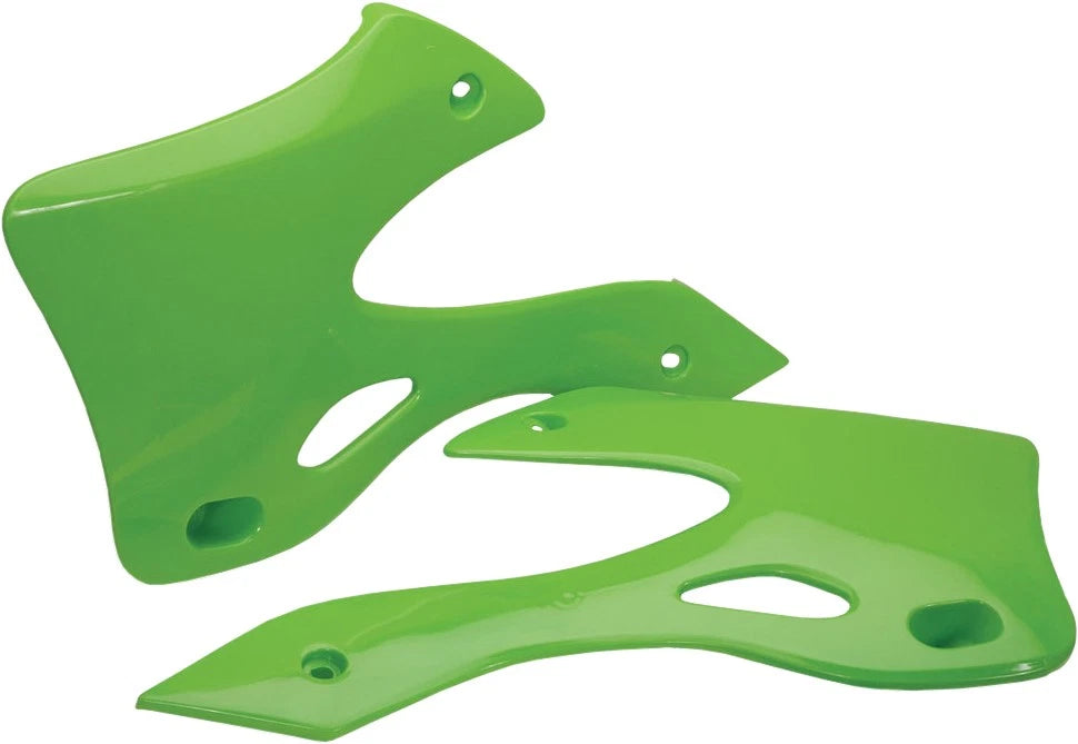 Acerbis Radiator Shrouds for Kawasaki KX250 & KX125 (1999–2002) - Green