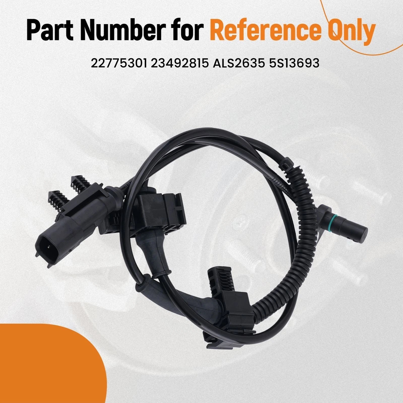 ABS Speed Sensor Rear Passenger for GMC Sierra 1500 (2017–2018) 23492815 ALS2635