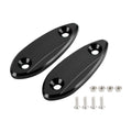 CNC Black Mirror Block Off Plates for Kawasaki Ninja 250/300/400/650 (2013–2022)