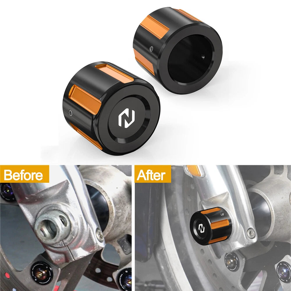 Front Axle Cap Nut Covers for Harley Road Glide Special FLTRXS (2015–2023)