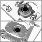 Adjustable Camber Caster Plates for Ford Mustang (1994–2004) - 2.5" White