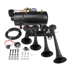 Set of 4 Trumpets Train Horns for Truck Car Pickup (150psi)