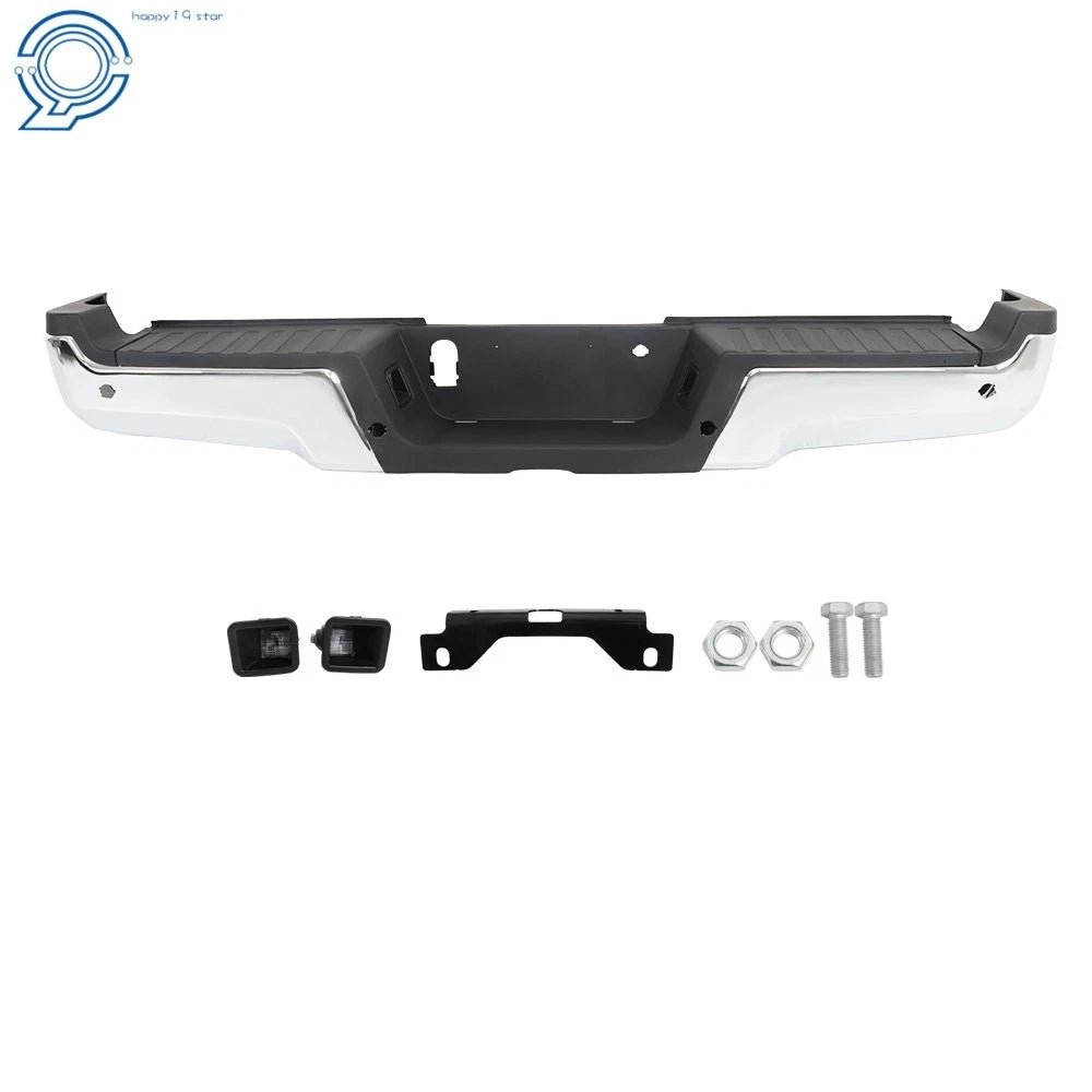 Rear Bumper Assembly for Ford F-250 F-350 Super Duty (2017–2022) Chrome
