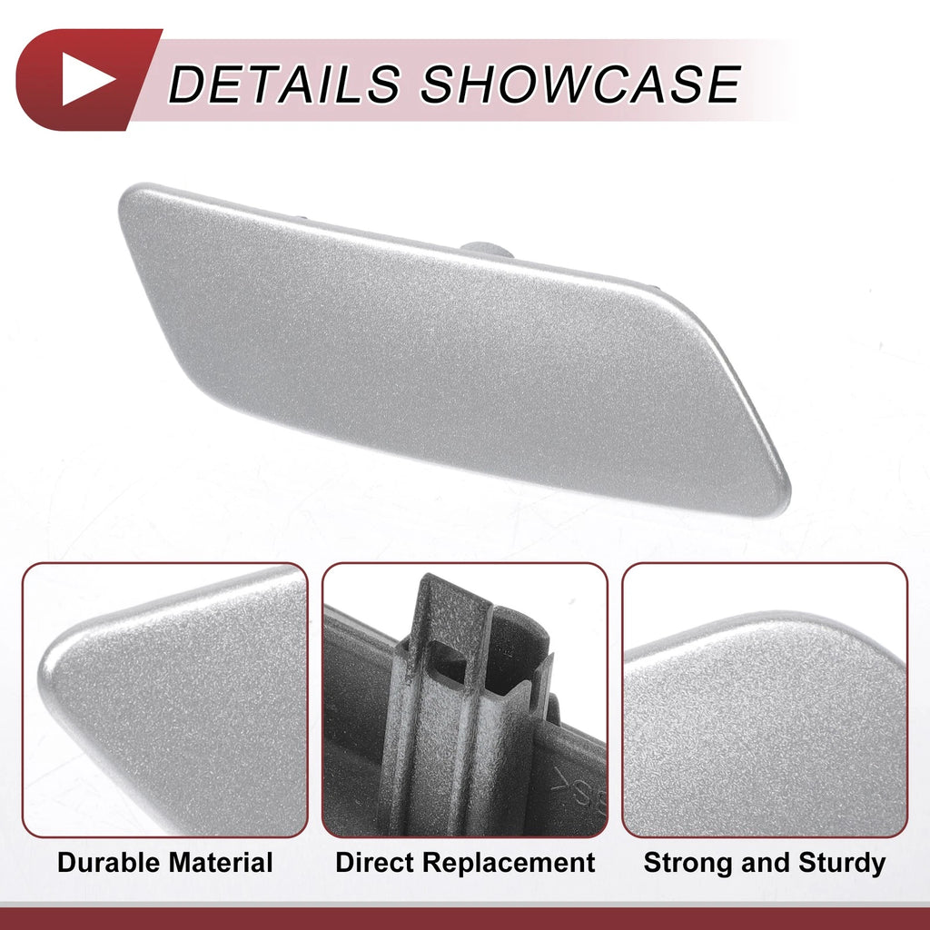 Front Right Washer Nozzle Cover Cap for Lexus GS200t (2016–2019) Silver Tone