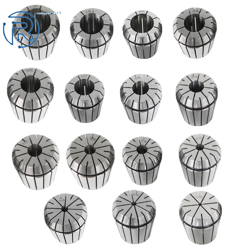 17Pcs MT3 ER-40 Spring Collet Chuck Set 0.0005" for Milling & Drilling