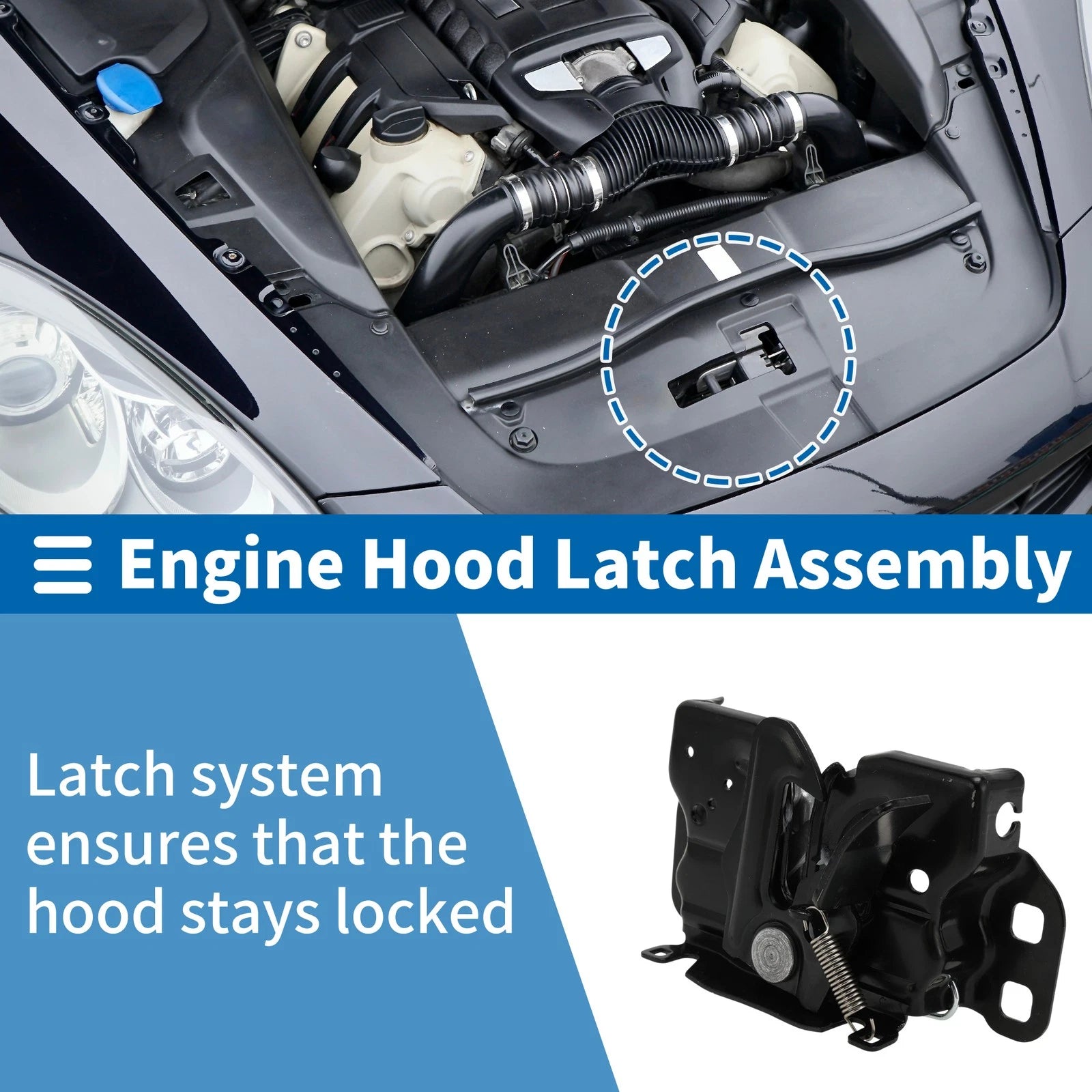 Hood Latch Assembly for Chrysler 200 (2011–2014) No. 4389642AB