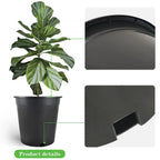 3.6 Gallon Heavy Duty Plastic Nursery Plant Container Garden Pot