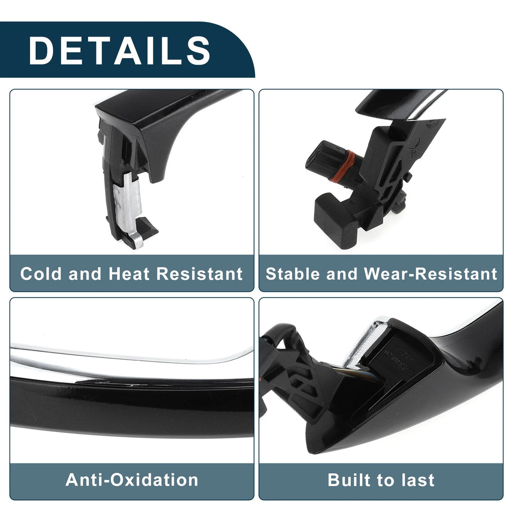 Outside Exterior Door Handle for Mercedes-Benz S-Class W221 (2007–2013) No.A2217601070 Black