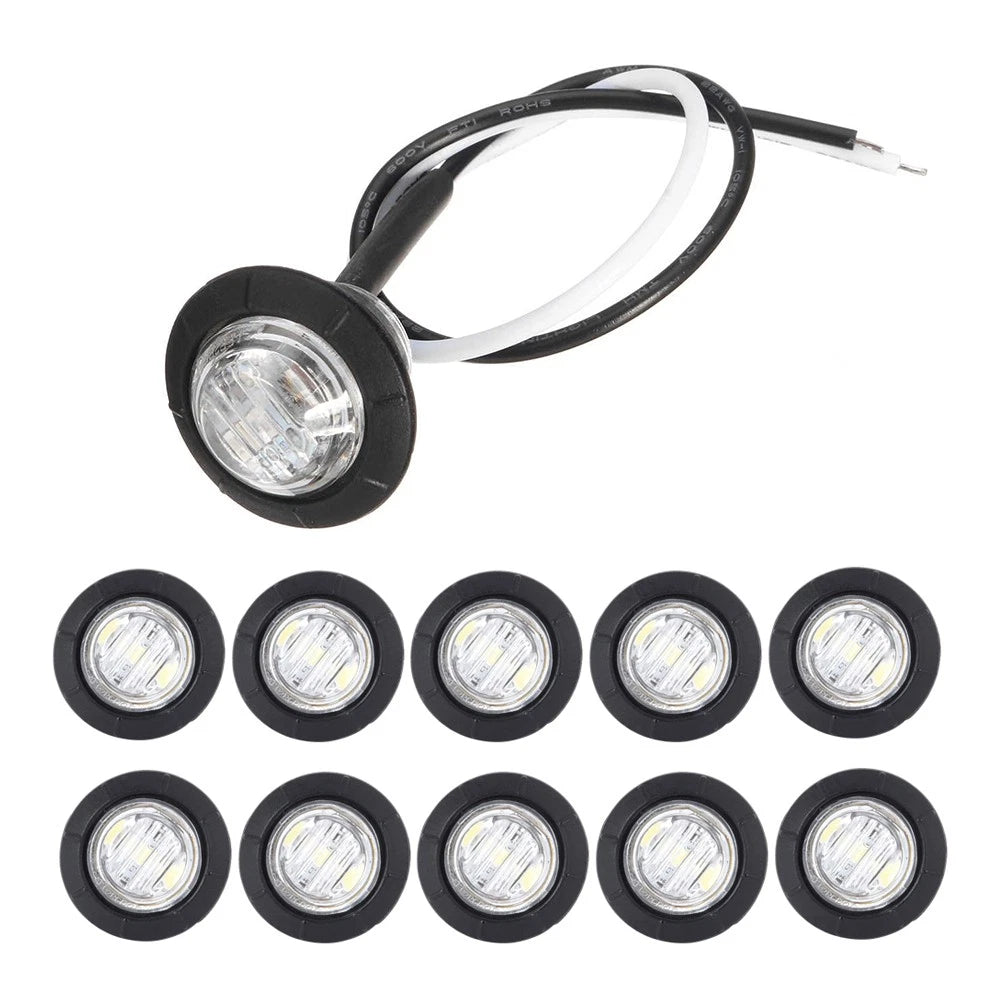 Set of 10 LED Side Marker Lights for Lorry (12V)