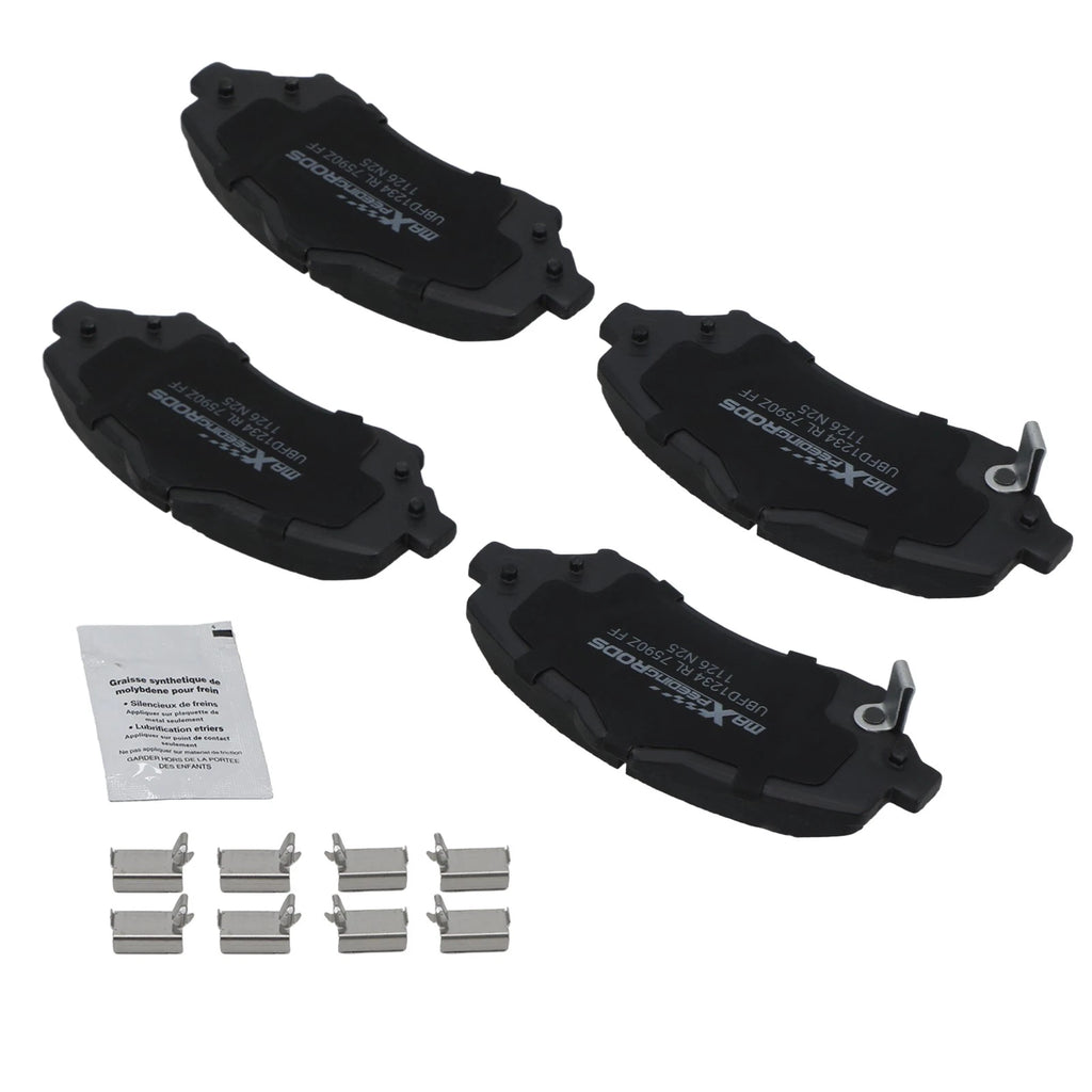 4pcs Front Ceramic Brake Pads Set for Chrysler Town & Country (2008–2016) D1273
