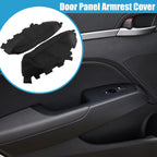 Set of 2 Front Door Panel Armrest Covers for Toyota Avalon (2013–2018) Black