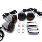 4X Chrome Turn Signal Lights for Harley Sportster Iron 883 (2004–2023)